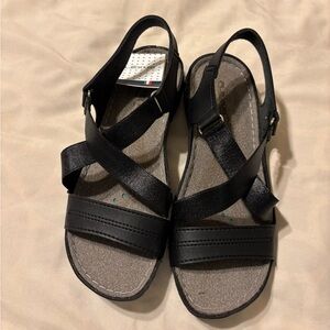 Elegant Black Strappy Sandals